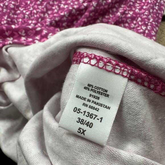 Woman Within Floral Button Up Empire Waist Pockets Midi Dress Plus 5X 38/40 - Picture 12 of 16